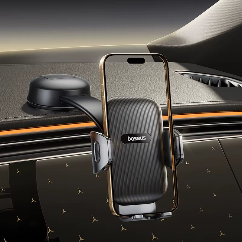 Baseus Car Phone Holder Sucker for Dashboard Windshield Mobile Car Cell Phone Holder Clamp for Iphone Pro Xiaomi Huawei Samsung